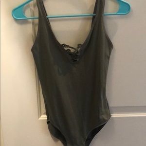 American Eagle Army Green Body Suit